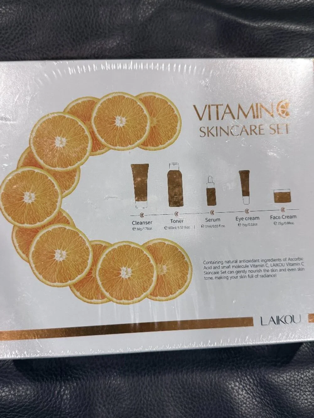 LAIKOU Vitamin C 5-Piece Skincare Gift Set - Brand New Sealed